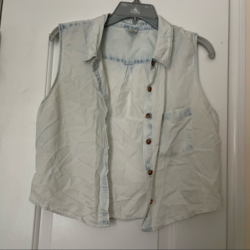 Forever 21 Button Up Tank Top